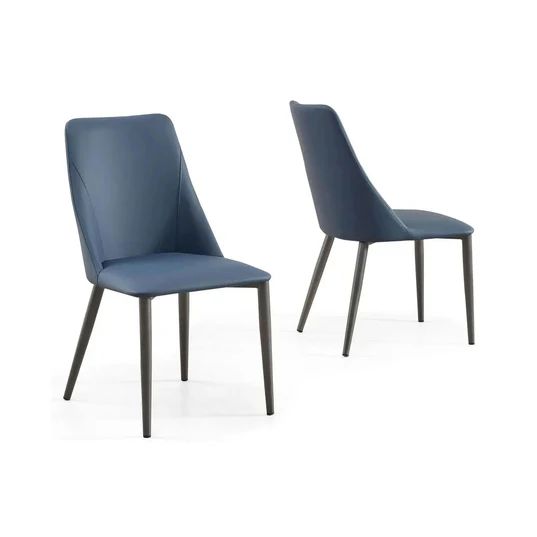 Set of 2 Veneta Faux Leather Dining Chair