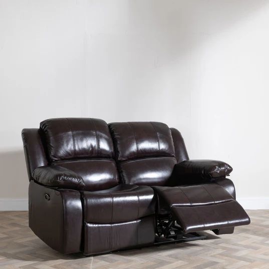 Mantua Leather 2 Seater Sofa