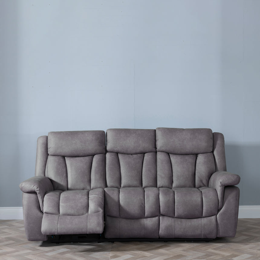 Castellana Fabric 3 Seater Electric Recliner Sofa