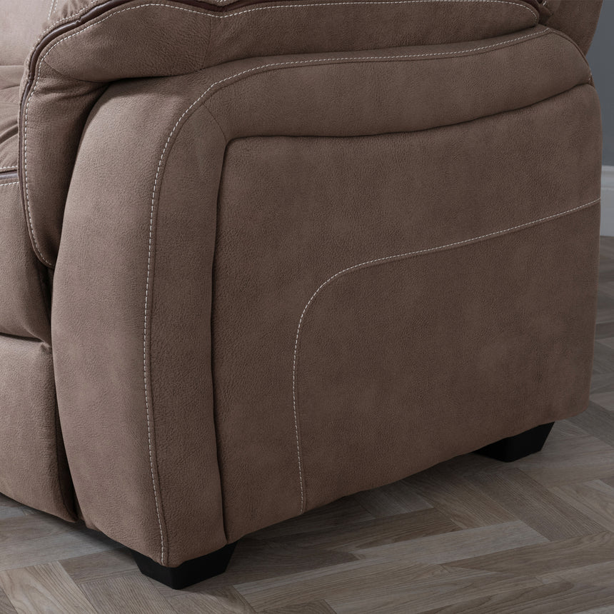 Martina Brown Fabric Recliner Armchair