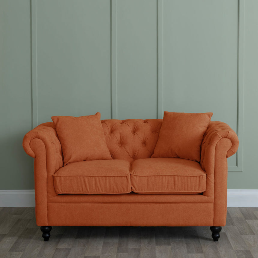 Modena Fabric 2 Seater Chesterfield Sofa