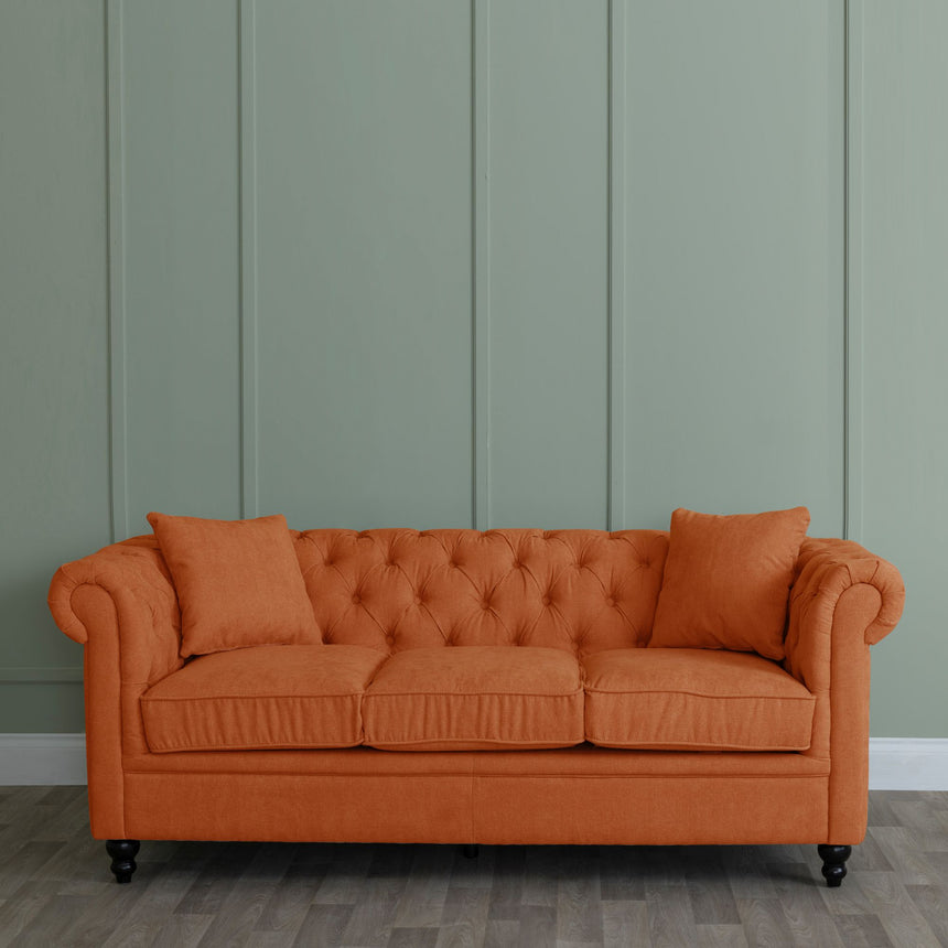 Modena Fabric 3 Seater Chesterfield Sofa