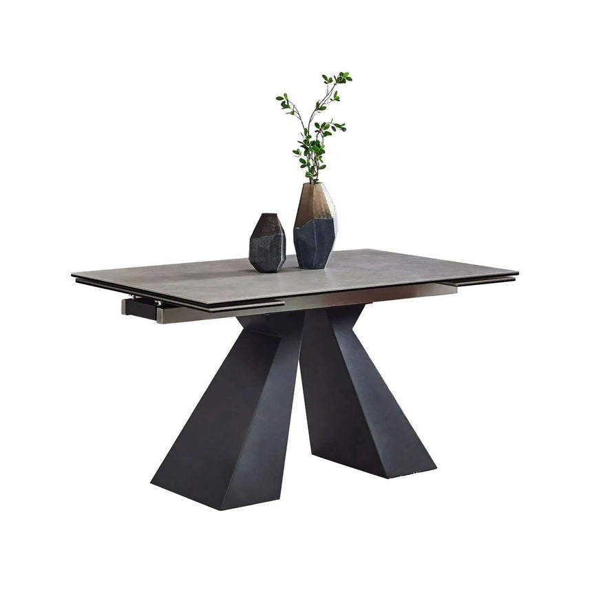 Palermo Grey Ceramic Extending Dining Table