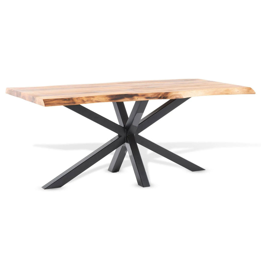 Jesi 6 Seater Industrial Acacia Wood Dining Table