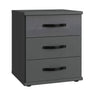 Carrara 3 Drawers Bedside Cabinet