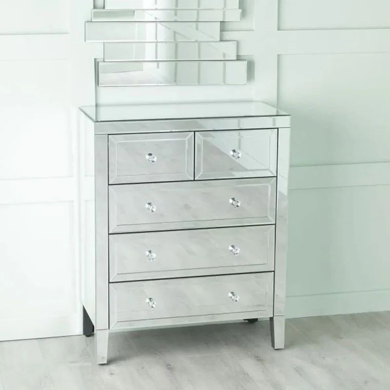 Monza Mirrored 3+2 Drawer Chest