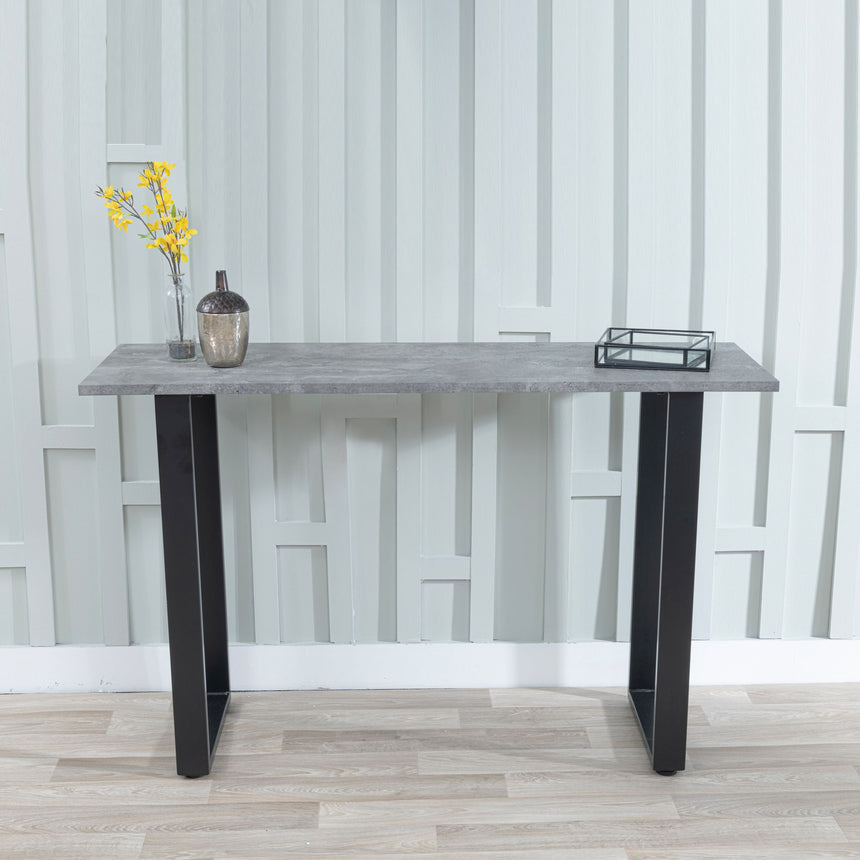 Gaeta Faux Concrete Console Table