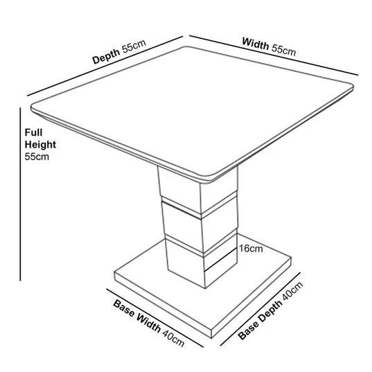 Gravina Gloss Lamp Table