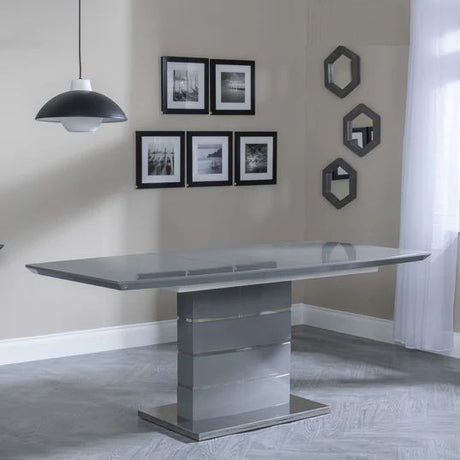 Gravina Gloss Extending Dining Table - 140cm - 180cm