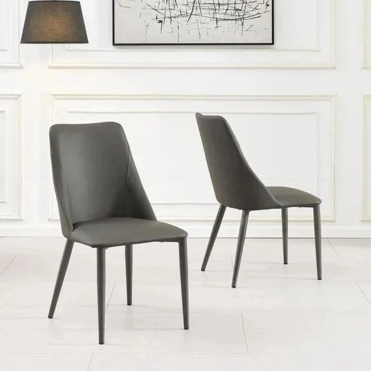 Set of 2 Veneta Faux Leather Dining Chair