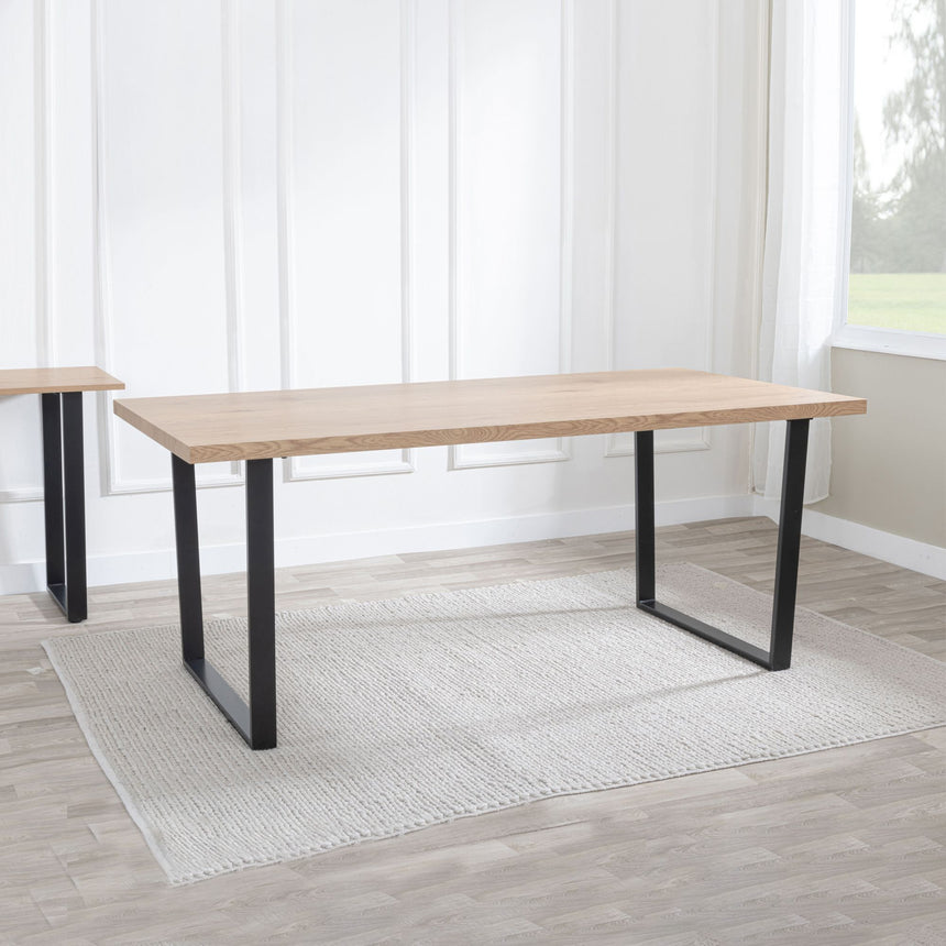 Latin 150cm Oak Effect Dining Table - 6 Seater