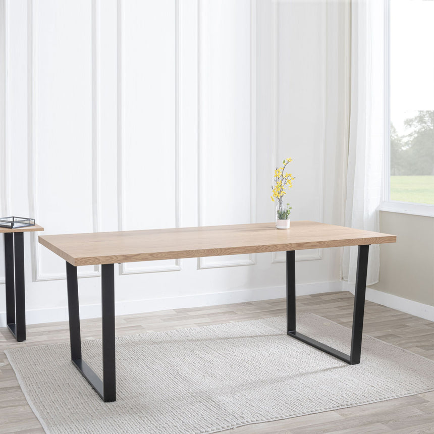 Latin 180cm Oak Effect Dining Table