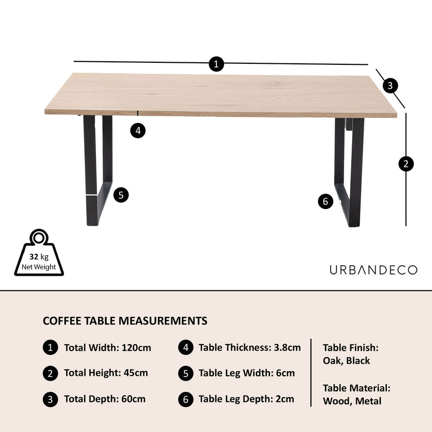 Latin Oak Effect Coffee Table