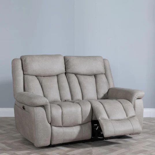 Castellan Fabric 2 Seater Electric Recliner Sofa