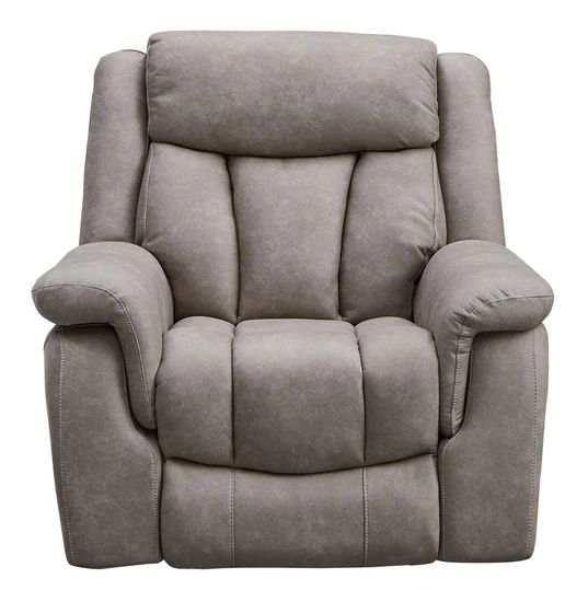 Castellan Grey Fabric Electric Recliner Armchair