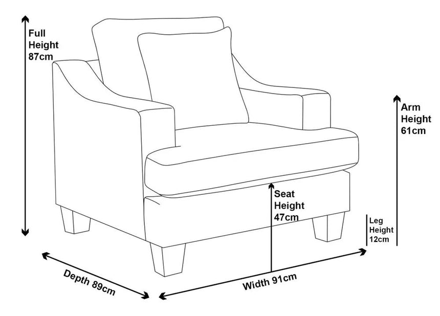 Genoa Fabric Sofa Set