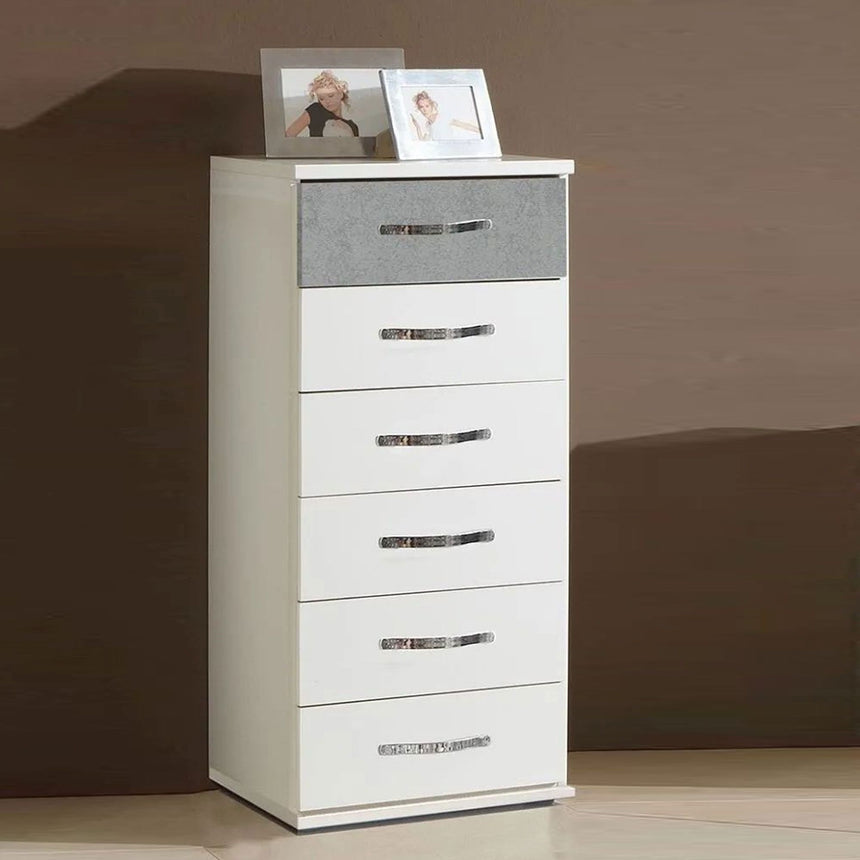 Carrara 6 Drawer Narrow Chest