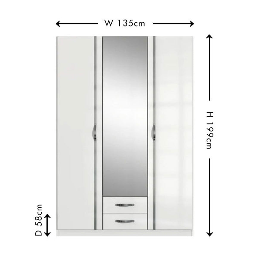 Altamont 3 Door Combi Wardrobe