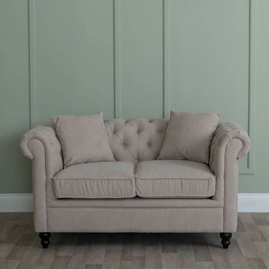 Modena Fabric 2 Seater Chesterfield Sofa