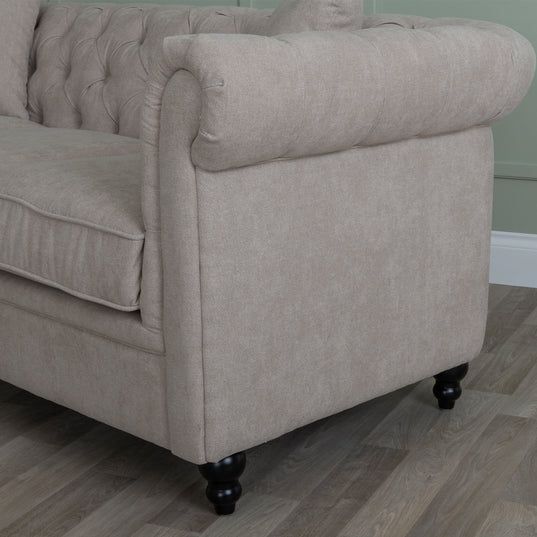 Modena Fabric 2 Seater Chesterfield Sofa