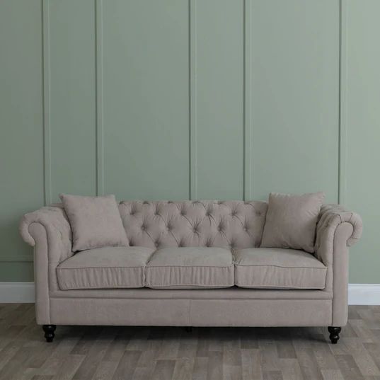 Modena Fabric 3 Seater Chesterfield Sofa