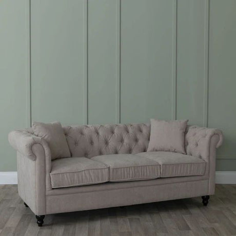 Modena Fabric 3 Seater Chesterfield Sofa