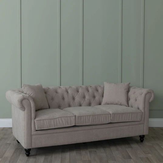 Modena Fabric 3 Seater Chesterfield Sofa