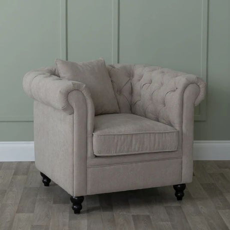 Modena Fabric Chesterfield Armchair