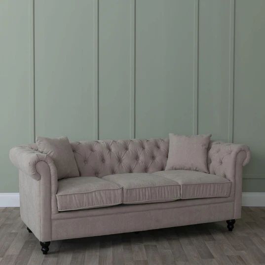 Modena Chesterfield Fabric Sofa Set