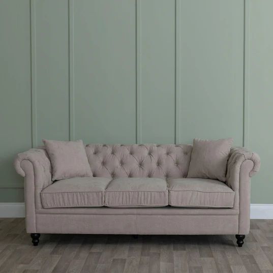 Modena Chesterfield Fabric Sofa Set