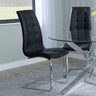 Padua Faux Leather Dining Chair and Chrome Cantilever Base