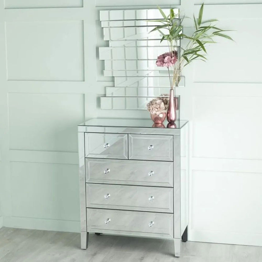 Monza Mirrored 3+2 Drawer Chest