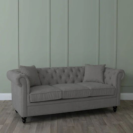 Modena Fabric 3 Seater Chesterfield Sofa