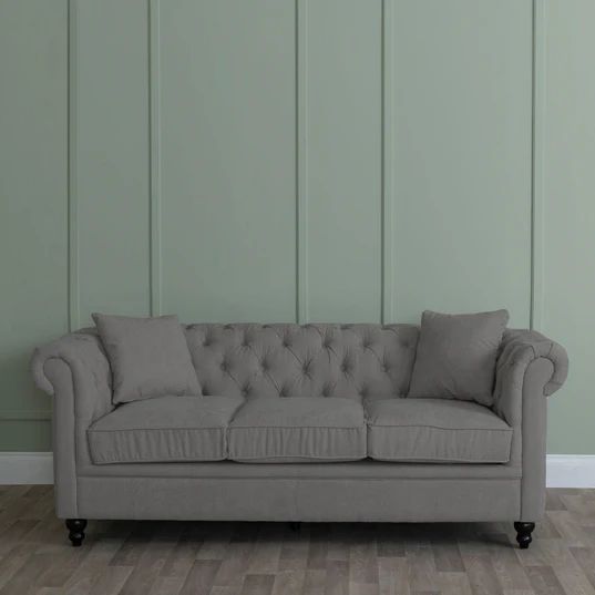 Modena Chesterfield Fabric Sofa Set