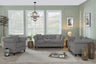 Modena Chesterfield Fabric Sofa Set