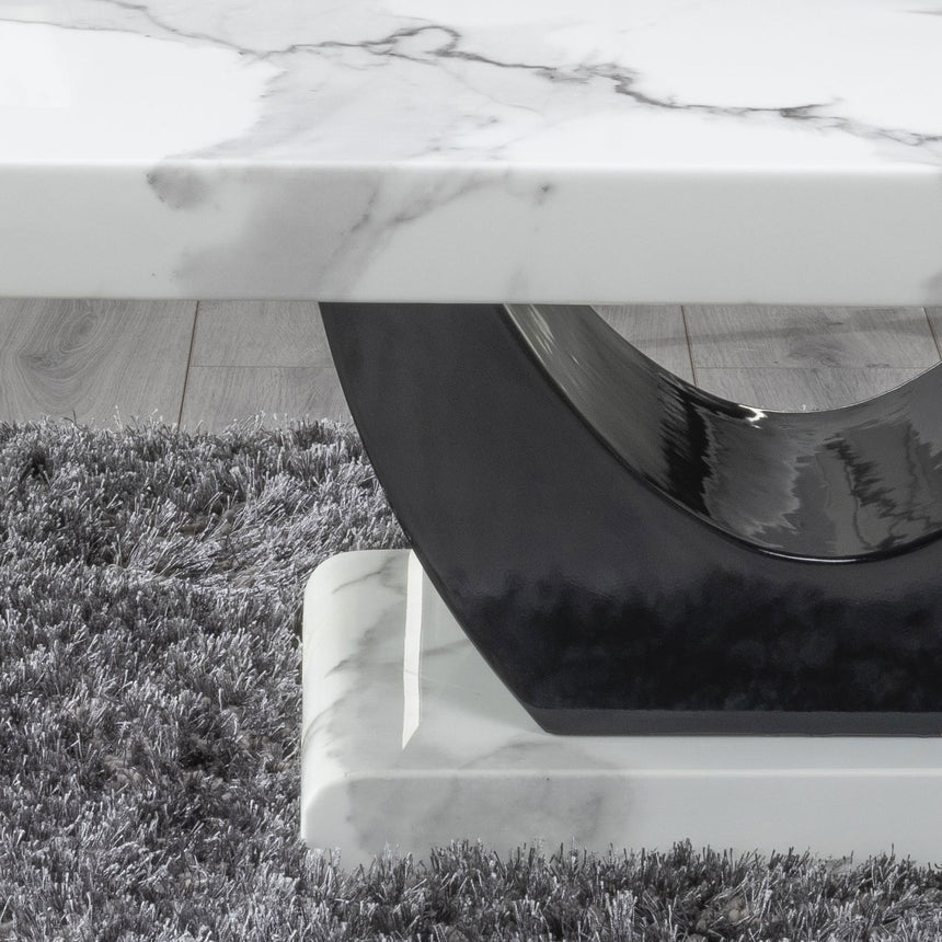 Ancona White Marble Coffee Table