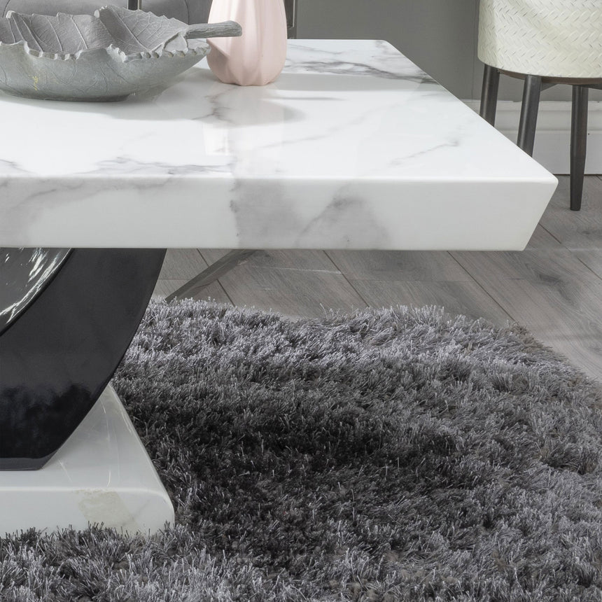 Ancona White Marble Coffee Table