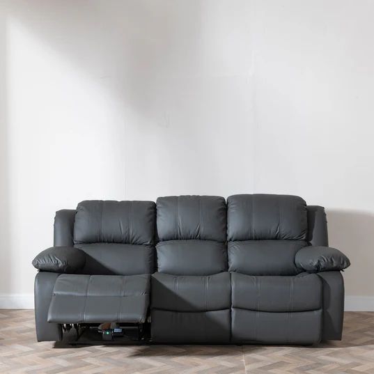 Mantua Leather 3 Seater Sofa