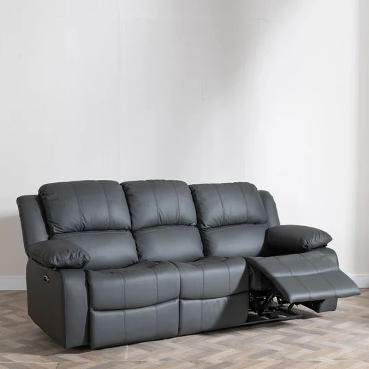 Mantua Leather 3 Seater Sofa