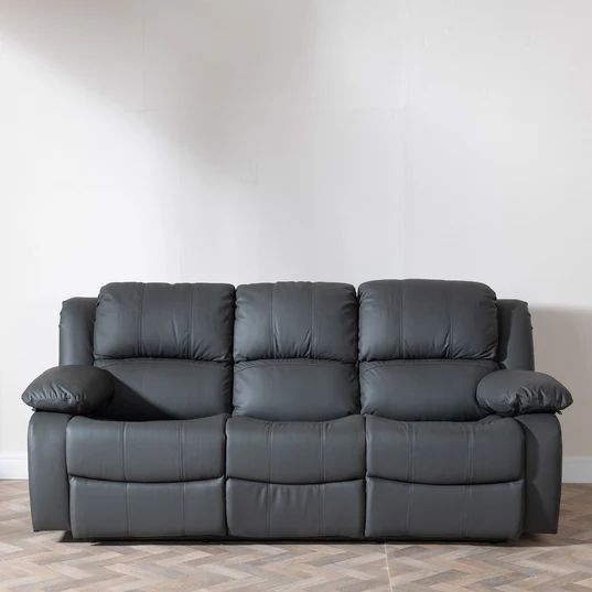 Mantua Leather 3 Seater Sofa