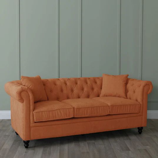 Modena Fabric 3 Seater Chesterfield Sofa