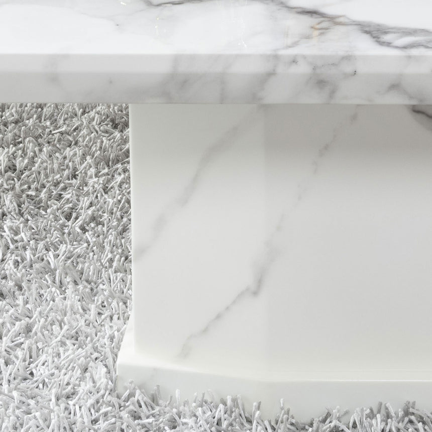 Turin White Marble Coffee Table