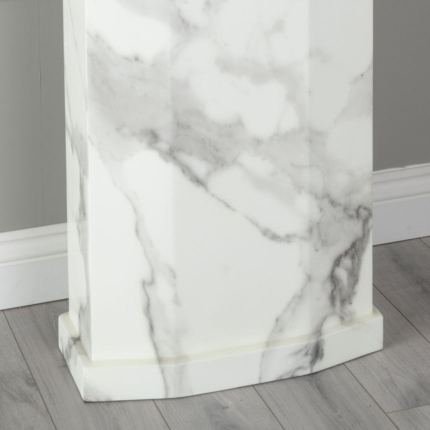 Turin White Marble Console Table