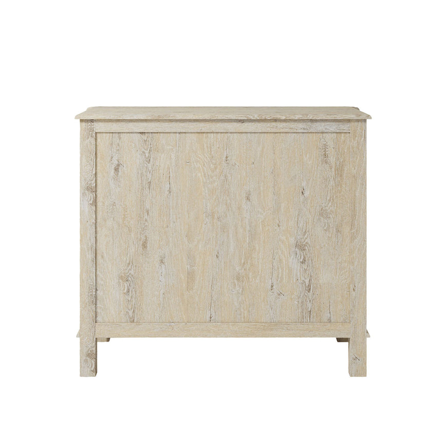 Varallo White Washed 3 Drawer Small Chest