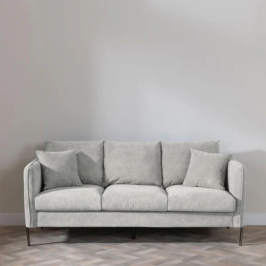 Naples Dark Grey Fabric Sofa Set