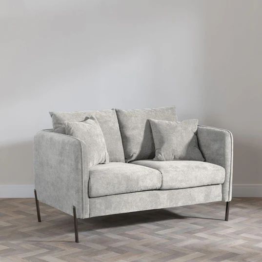 Naples Dark Grey Fabric Sofa Set