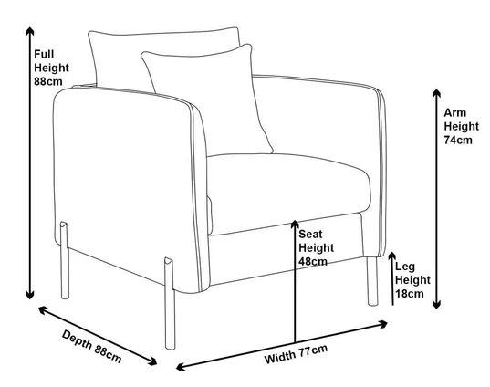 Naples Dark Grey Fabric Sofa Set