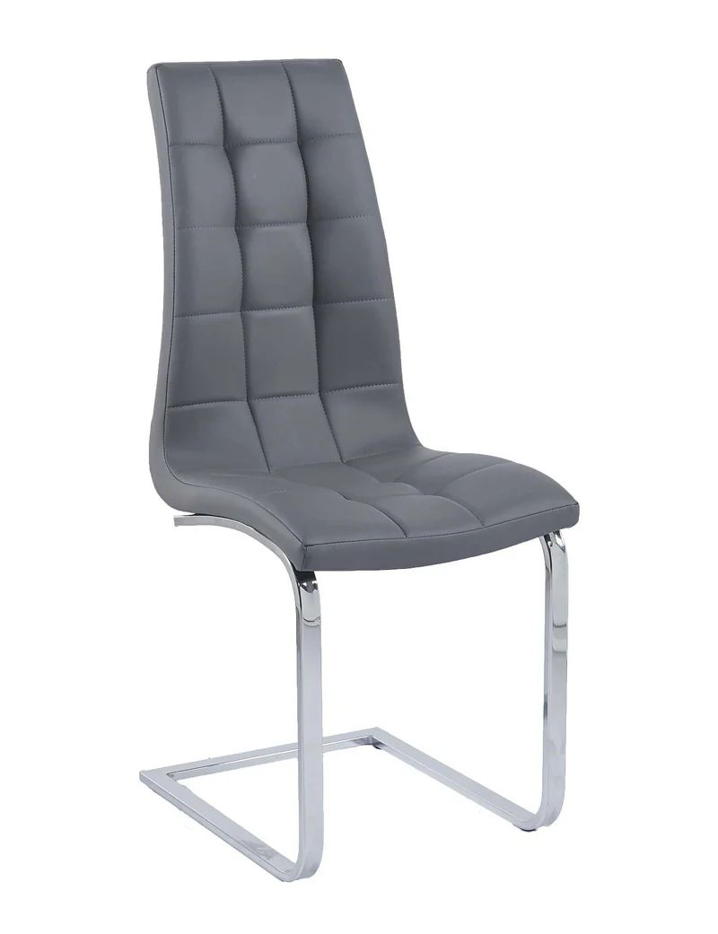 Padua Faux Leather Dining Chair and Chrome Cantilever Base