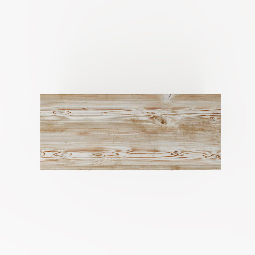 Reclaimed Wood Whitewash 95cm Small Sideboard -  2 Doors