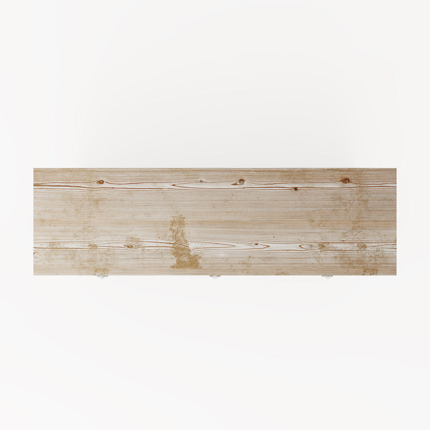 Reclaimed Wood Whitewash 135cm Medium Sideboard - 2 Doors